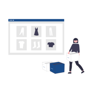 negócios operações comerciais online